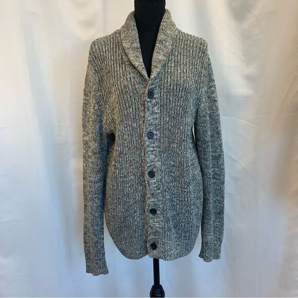 BANANA republic women's green shawl collar knit cardigan sweater Sz M NWOT - Picture 12 of 12